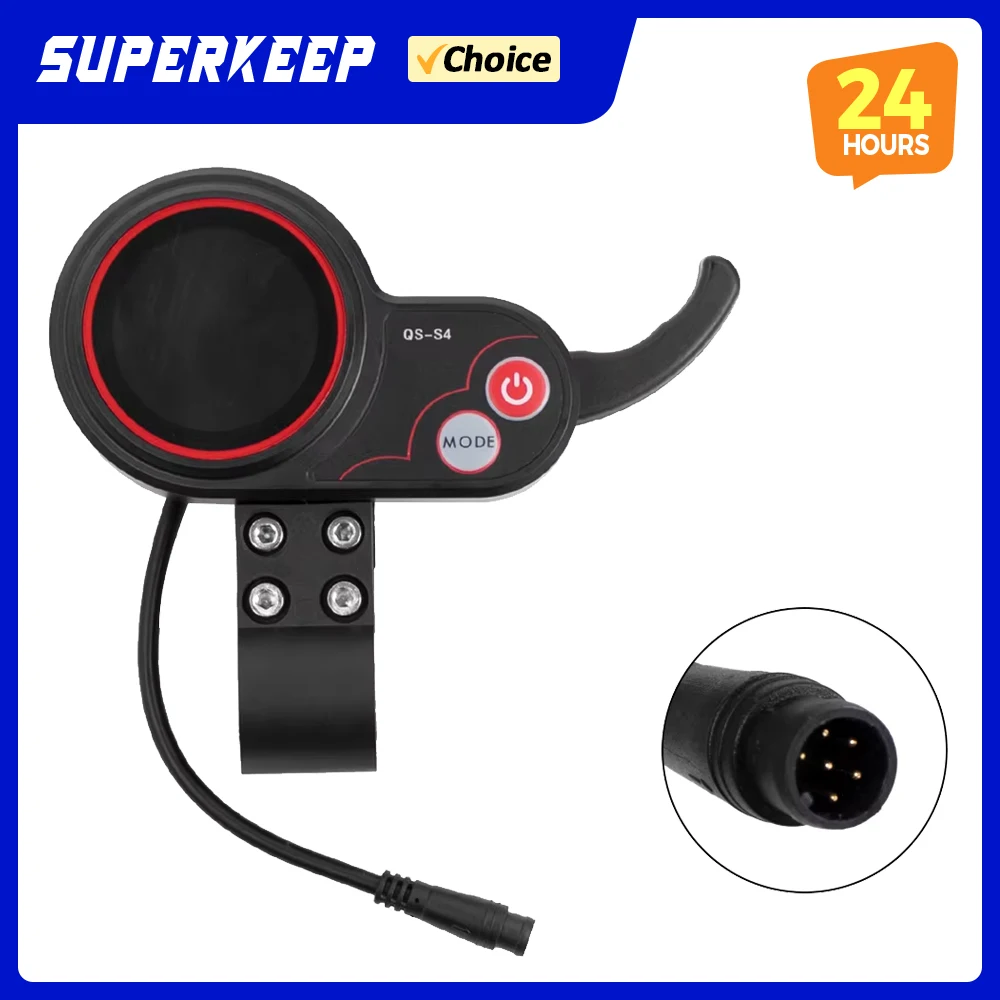 6PIN Elektrische Roller Controller Display für Null 8 9 10 8X 10X E-scooter Daumen-drossel QS-S4 LCD Display Kit Reparatur Teile