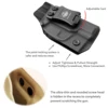 Ruger Max-9 Holster IWB Kydex for Ruger Max-9 Barrel 3.20'' Pocket Pouch - Inside Waistband Concealed Carry - Black 4