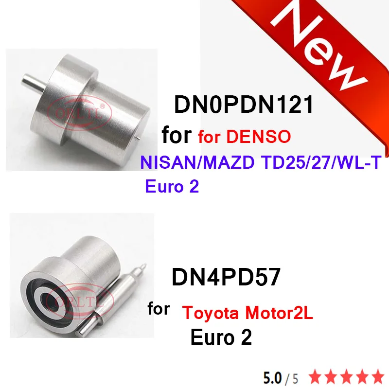 ORLTL Diesel Nozzle DN0PDN121 DN4PD57 Fuel Injector Sprayer for DENSO Euro 2 Toyota Motor2L NISAN/MAZD TD25/27/WL-T |