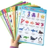 French English Bilingual Words Learning A4 Posters Charts for Kids Kindergarten Classroom Decoration Teacher Teaching Aids 10Pcs 4