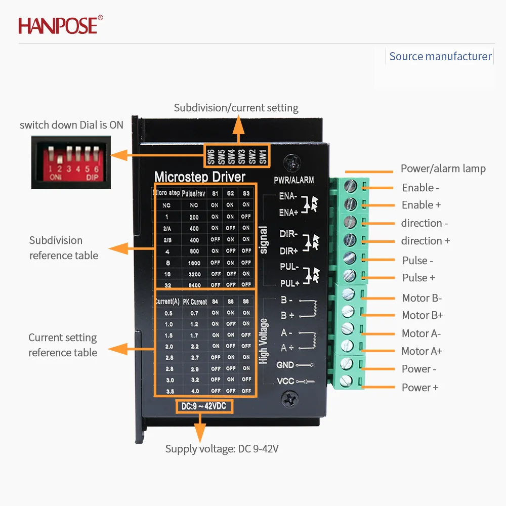 NEMA17 17HS3401S+TB6600 스테퍼 모터 2.8V 1.3A 2상 4선 3D 프린팅 액세서리 모터 제조사 직판