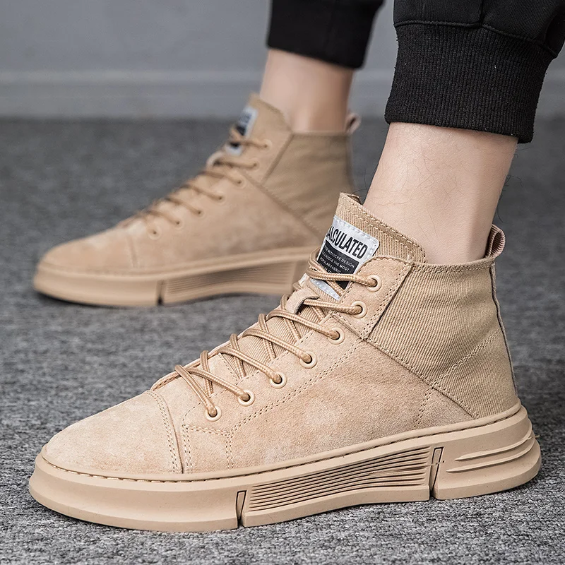 

Men shoes cow suede Leathe Shoes Autumn Platform Men Casual Comfortable High Quality Wear-resistant Male Shoes Zapatos Hombre