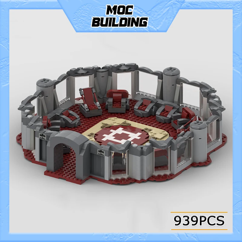 

Star Movie Scene Of Film MOC Building Block Collector Council Chamber Model Technology Bricks DIY Assembled Toy Holiday Gift
