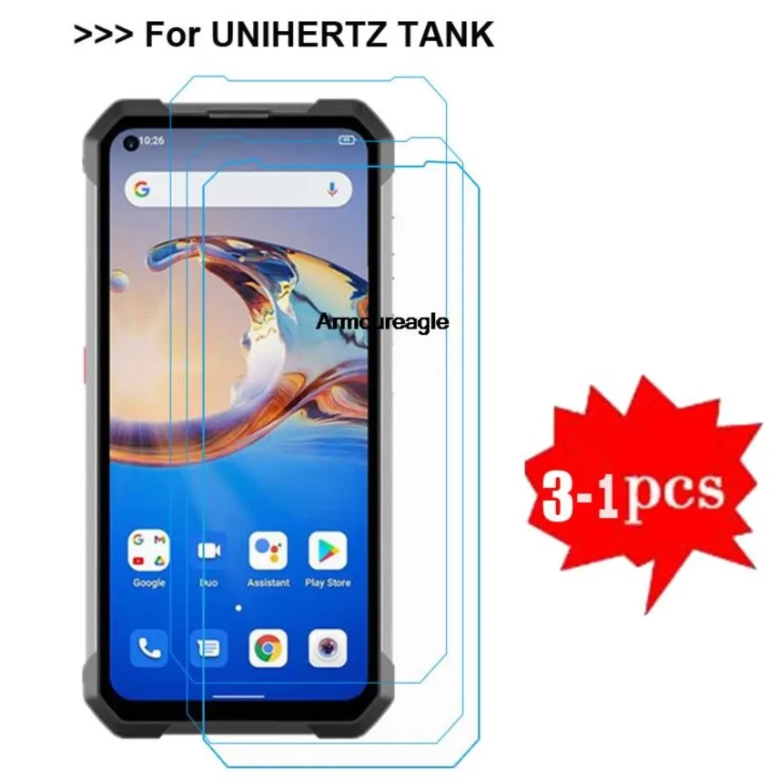 3-1 Pz Protezione In Vetro Temperato Per Unihertz Tank 2 Pellicola Proteggi Schermo Per Cristal Templado Unihertz Tank Pelicula De Vidrio