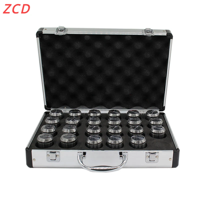 

ZCD 1Set ER11 ER16 ER20 ER25 ER32 ER40 ER Spring Collet Chuck 0.015/0.008mm for CNC Milling Tool Holder Engraving Machine Lathe