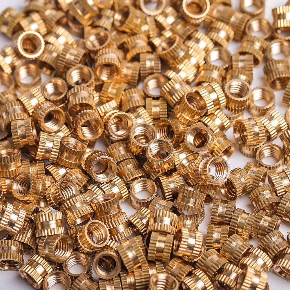Brass Insert Nut M1 M1.2 M1.4 M1.6 M1.7 M2 M2.5 M3 M4 M5 M6 M8 All Size 6/100pcs Hot Melt Knurled Thread Injection brass heat insert nut brass hot melt insert nut brass heat insert nuts brass insert nut insert nut hot melt insert nut