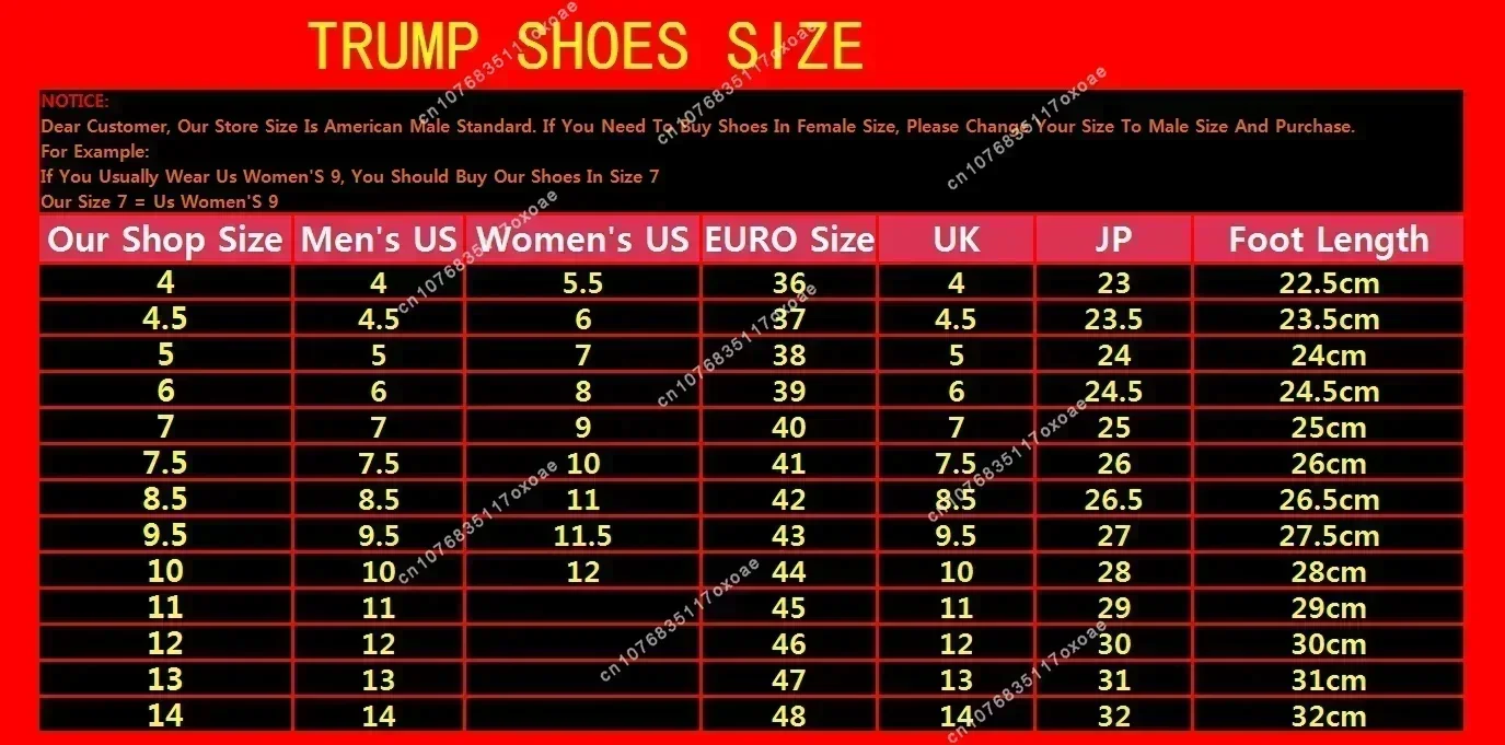 100% Trump VICTORY Gold Shoes MAGA Never Surrender Sneakers Higi Low Top Mens Womens Casual Boots Road Shoe