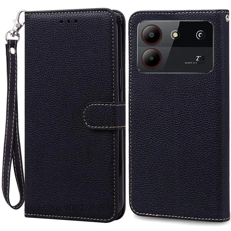 Elegant Leather Wallet Flip Case - Premium Phone Cover with Bumper Protection