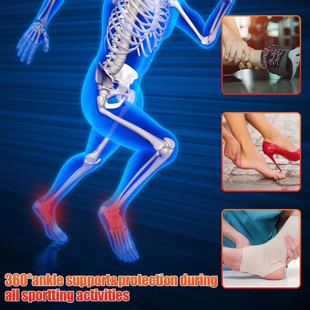 Adjustable Electric Heating Ankle Belt Ankle Massager Support Men&Women Strong Ankle Brace Sports Protection Ankle Leg Training