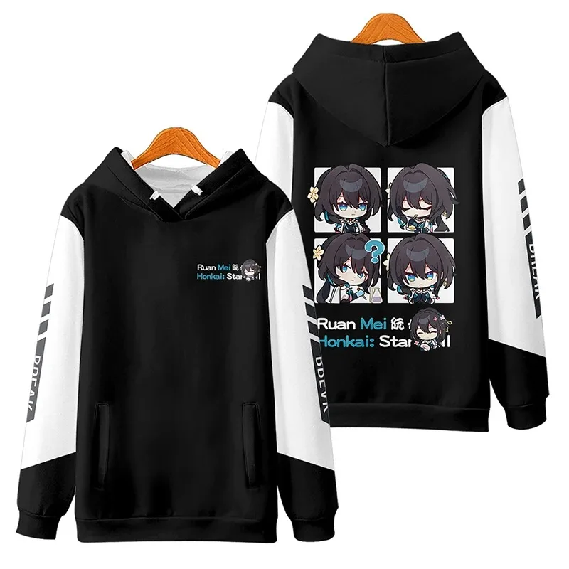 Hot Game Honkai Star Rail 3D Print Zip Up Women/Men Hoodie Sweatshirt Streetwear Hip Hop Ruan Mei Cosplay Zipper Hooded Jacket