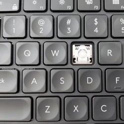 Premium Replacement Keycap & Scissor Clip for Logitech Keyboard - Grey/Black English (1 Keys Hinge Rubber)
