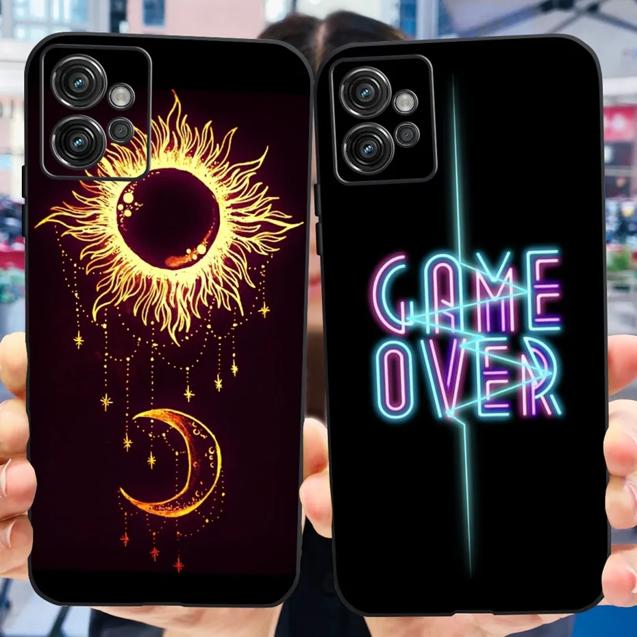 Floral Cat Design Soft Silicone TPU Back Cover Phone Case