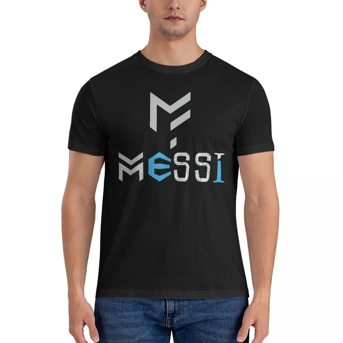 Graphic Cool Celebration Ici Ed Andrmuslims E Messi E Argentina No.10 Capra Caricatura 84 T-Shirt Divertenti