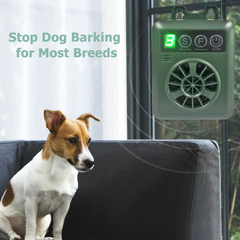 Dog Bark Deterrent Dog Repeller Ultrasonic Dog Repeller Portable Ultrasonic Bark Stopper Pet Dog Anti Noise Anti Barking Puppy Stop Bark Repeller