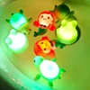 Funny Children Water Flashing Floating Frog Turtle Water Toys Kids Automatic Led Lighting Up Animals Bath Toys Baby Toy Gifts 4