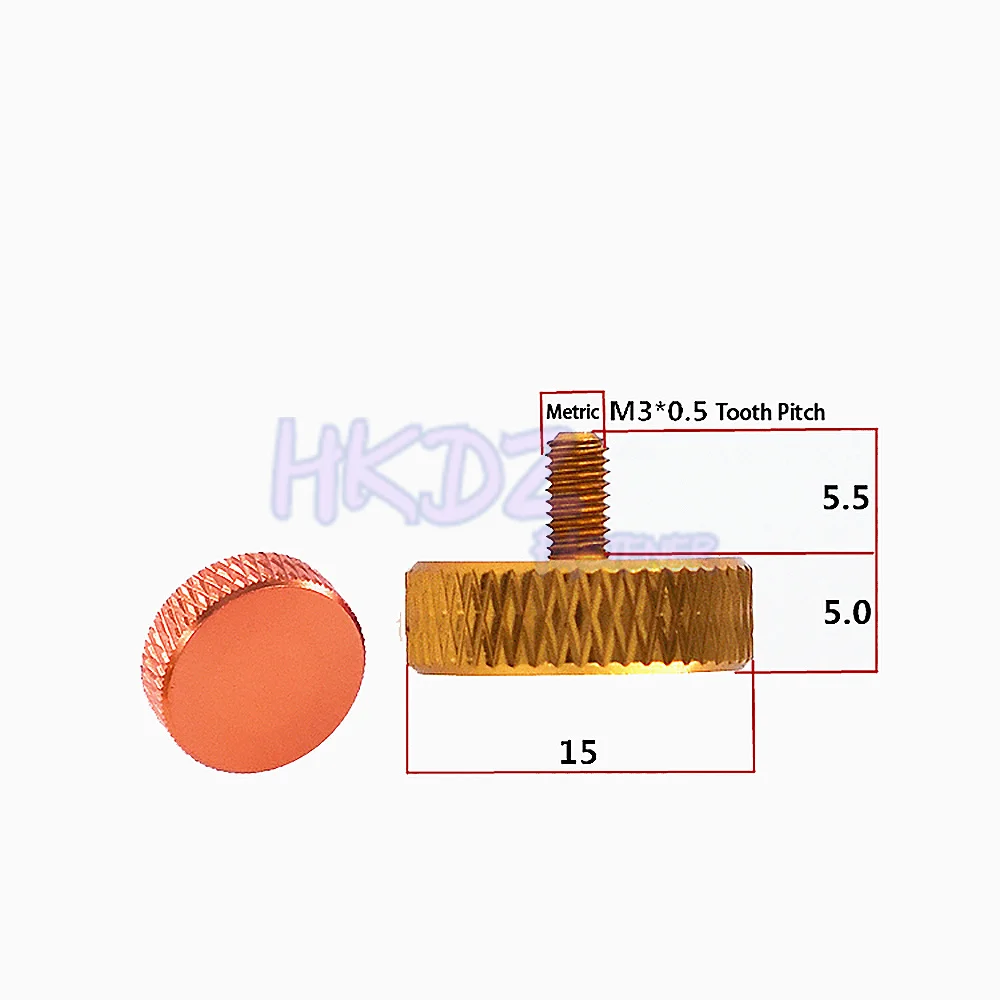 Colorful Aluminum Knurled Thumb Screws for DIY Decorative Projects