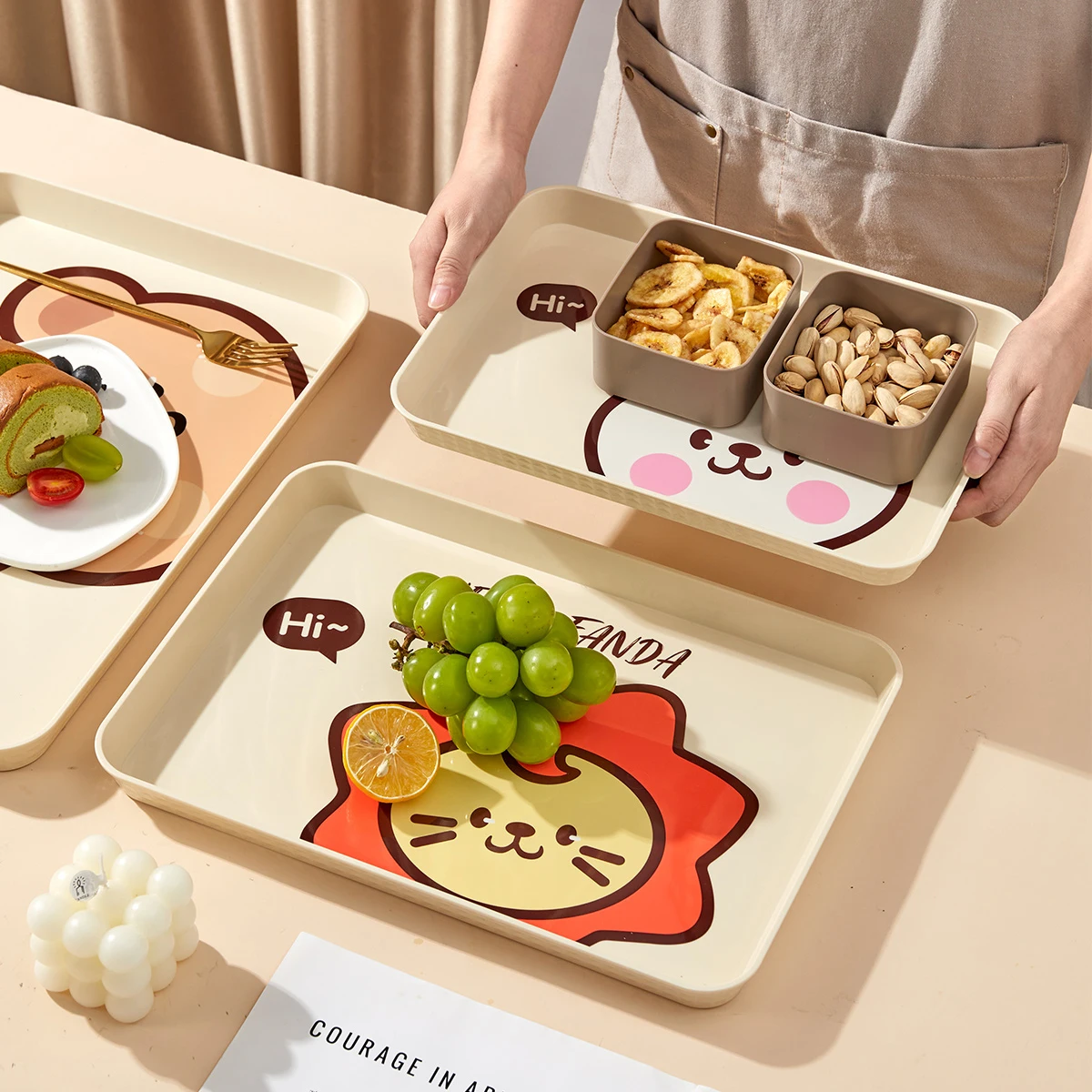 Storage tray Food storage tray rectangular for home kitchen