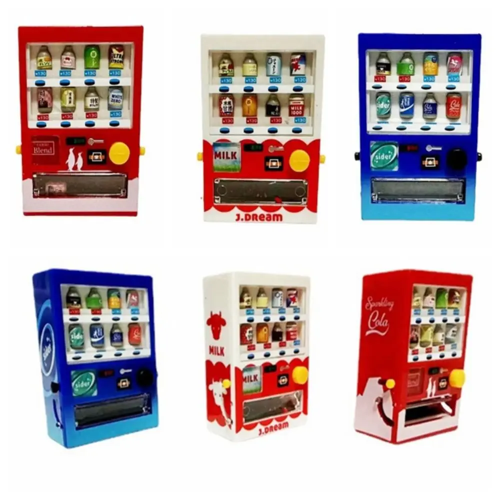 

1: 12 Doll House Simulation Drinks Vending Machine Educational Toys Educational Mini Cute Decoration Desktop Ornaments