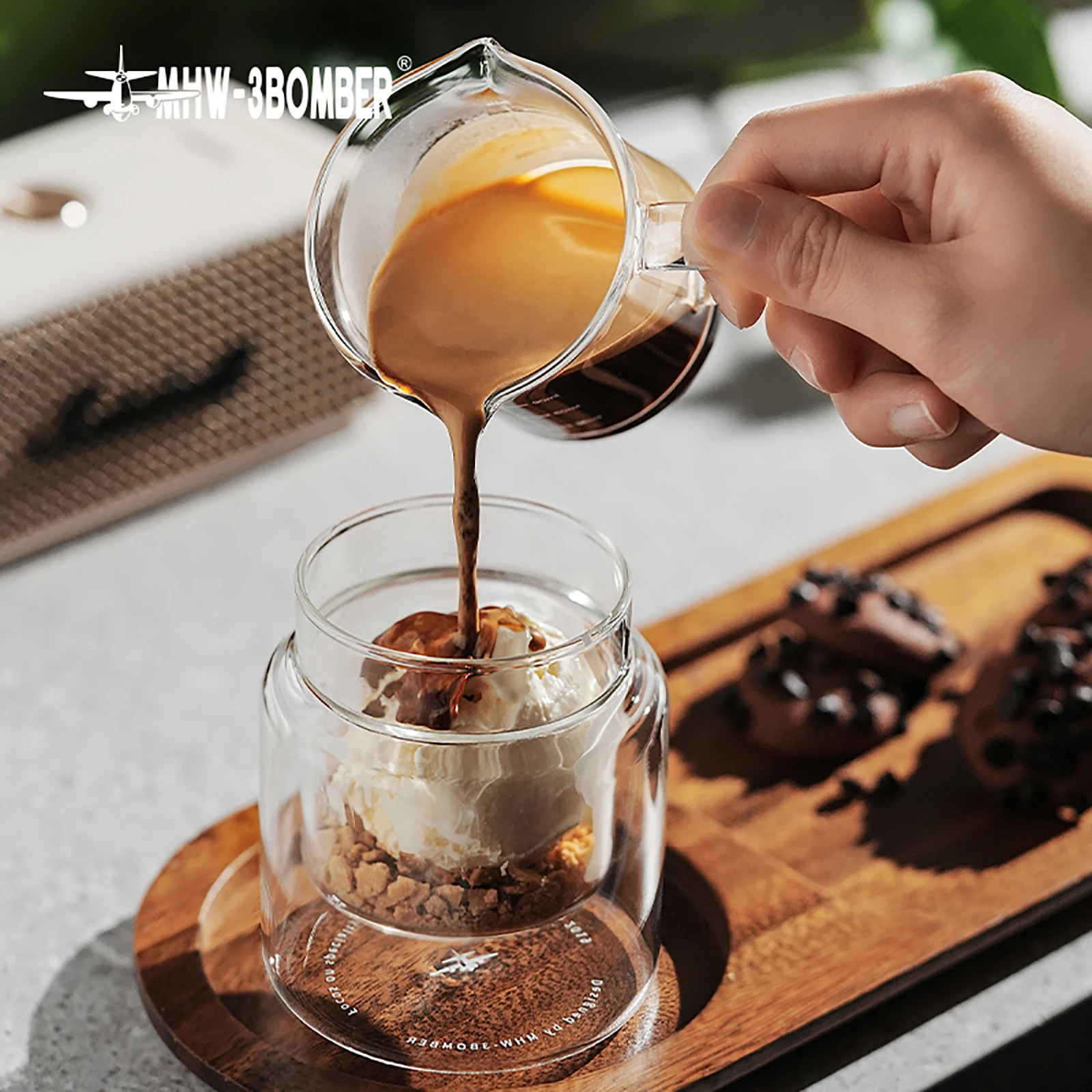 Glass Coffee Mugs Espresso Cups Barista Accessories MHW-3BOMBER DW Series