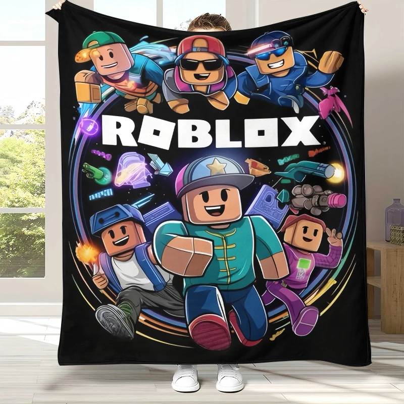 Ultra Soft Cartoon Flannel Blanket - Cozy Plush Throw for Home, Bed, Sofa, or Outdoor Use