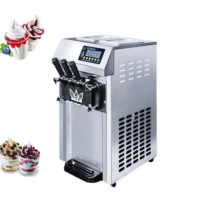 

PBOBP Ice Cream Machine Dessert Ice Cream Maker Frozen Fruit Slush Machine Children Dessert Production Maker Home Kitchen