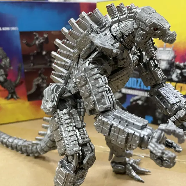 2PCS Big Godzilla Earth MechaGodzilla Figuras Rei Angola