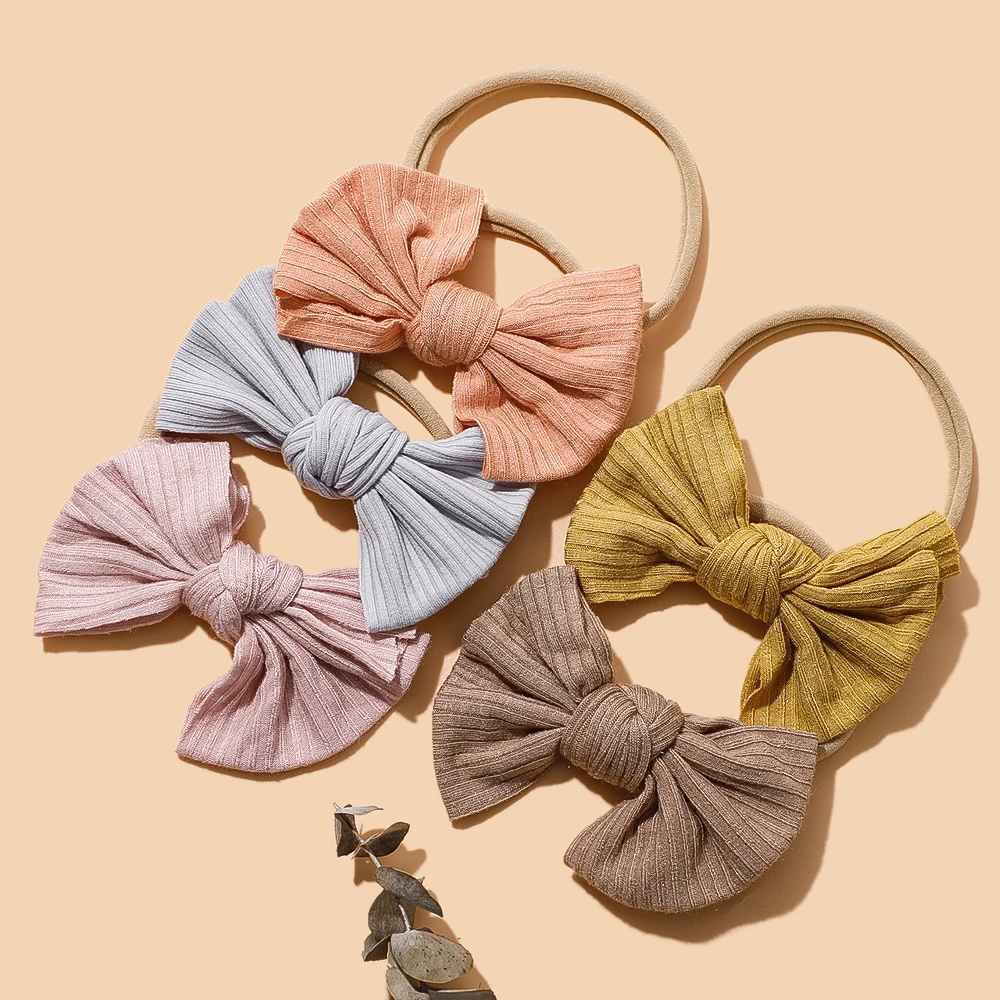 

Baby Hairband for Lovely Girls Bowknot Headband Soft Elastic Hair Band Headwear Infant Newborn Children Hair Accessories Set
