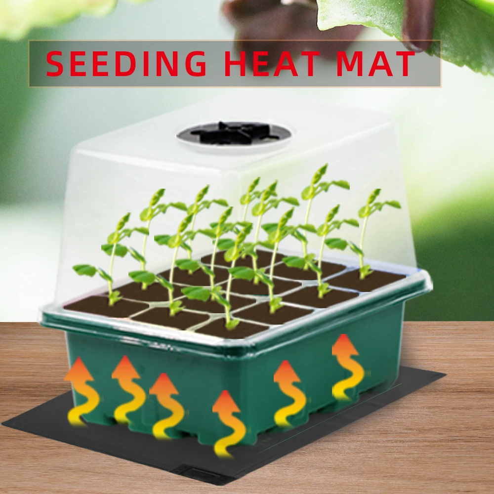 110V/220V EU/US/UK/AU Garden Nursery Seeds Germinate Heating Mats for Indoor Plants Seedlings Cultivation Thermostat Warm Pad