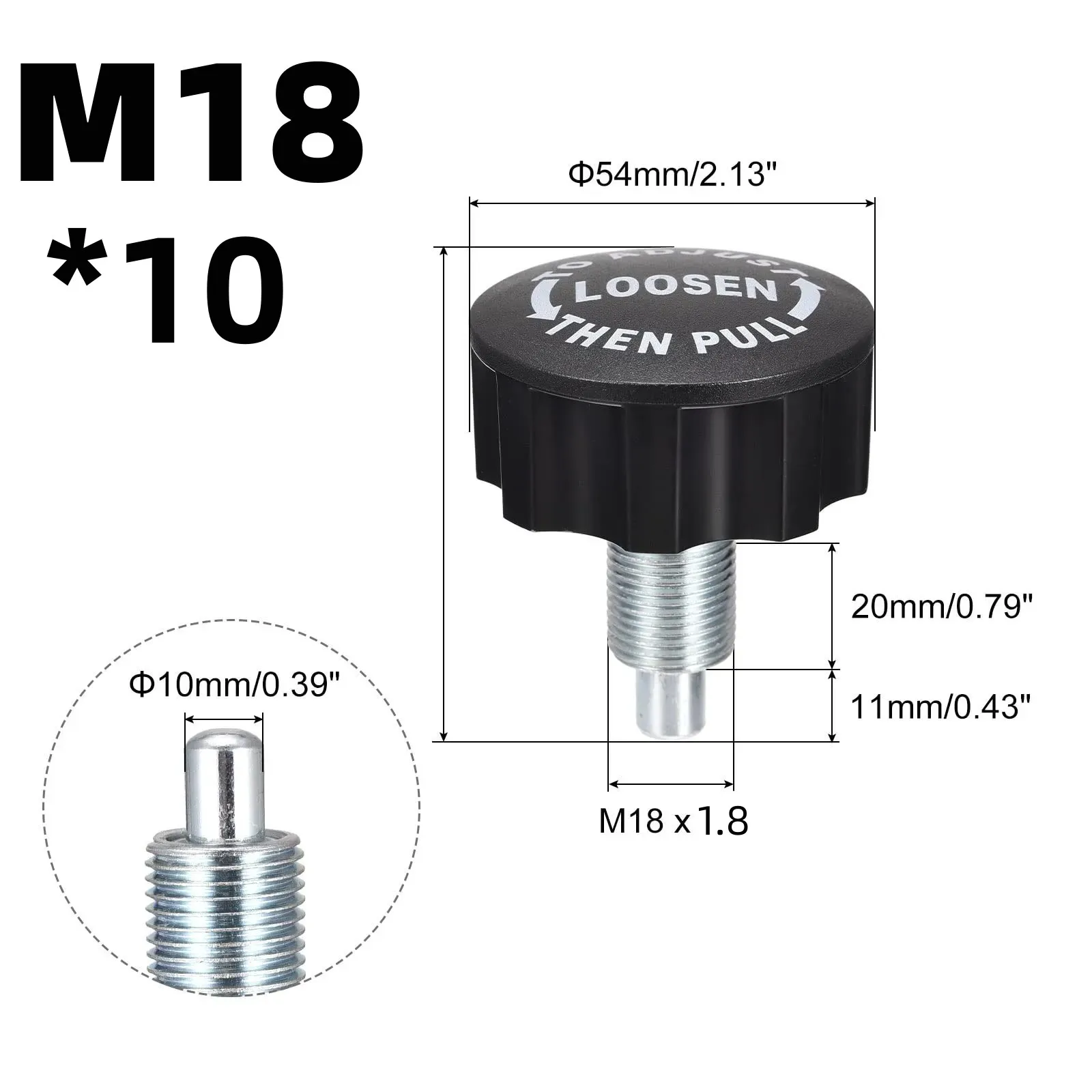 M16 M18 Pull Pin Spring Knob Universal Replacement Parts for Most Exercise Bikes Equipments for Home Gym Fitness Accessories 5