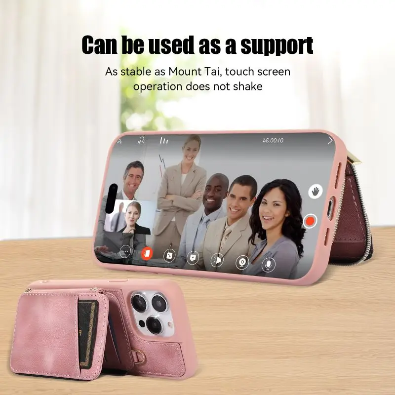 Equipped with short and long shoulder straps Can place cards and small objects  for iPhone 6g/7g/8g/XSMAX/11/12/13/14 PRO PROMAX