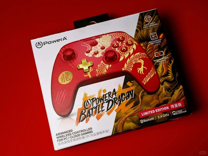 PowerA Dragon Red  Ƽ е, PC    Ʈѷ,  Ȧ Ŀ
