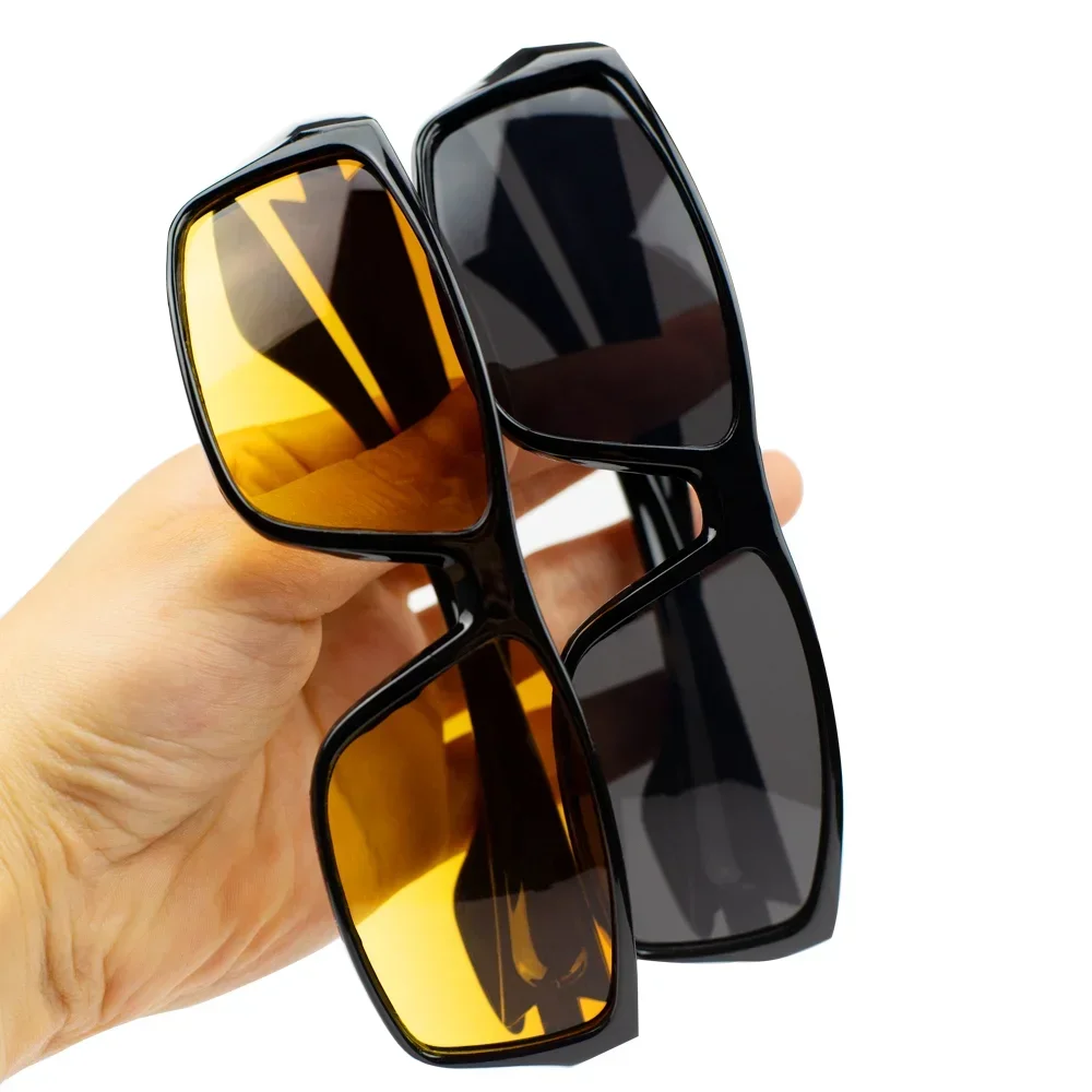 Polarized Night Vision Anti Glare Driving Glasses Night-Vision Car Anti-Glare Night Motorcycle Protective UV400 Drivers Goggles Eyes Sunglasses Polarized Driving Glasses