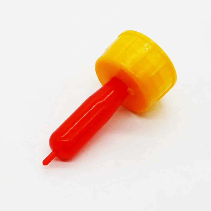 100 Pcs Sheep Milk Drinking Nipple, Lamb Nipple Plastic Connect with Screw Sprite Coke Bottle, Livestock Veterinary Feeding Tool