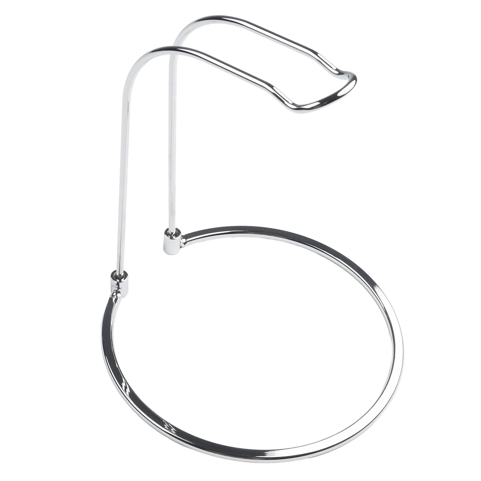 Présentoir Support Moulinet De Pêche – Acier Inoxydable Argenté – Hauteur 6 Pouces