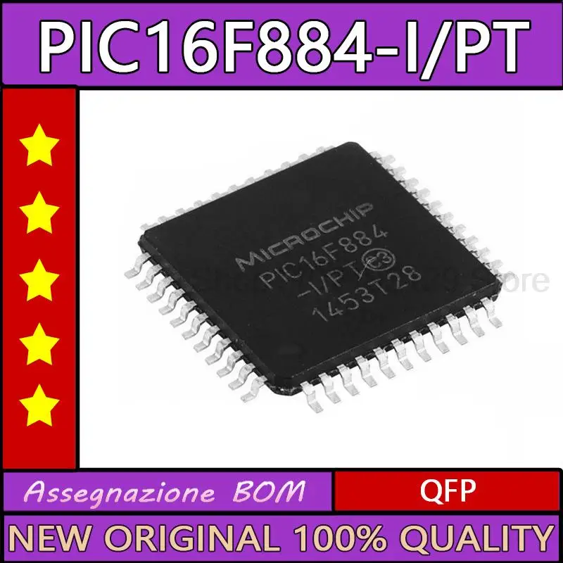 

10PCS PIC16F884-I/PT PIC16F884-I PIC16F884 QFP New original ic chip In stock