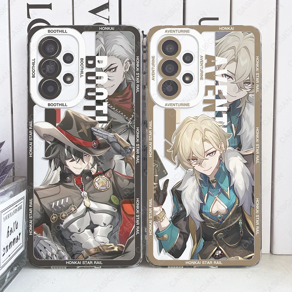Clear TPU Phone Case Featuring Hot Game Honkai Star Rail Design