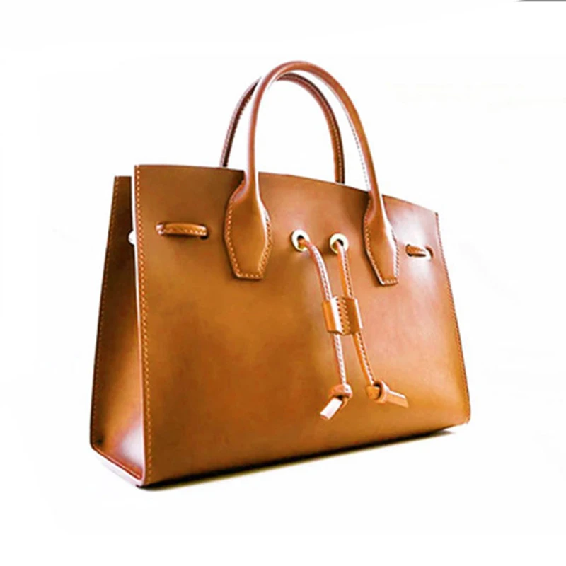 Leather Craft Template Sewing Template 1Set Handmade Fashion Large Capacity Tote Bag Handbag Sewing Pattern Leather Craft DIY Kraft Paper Sewing Template 27*21cm leather craft template sewing template