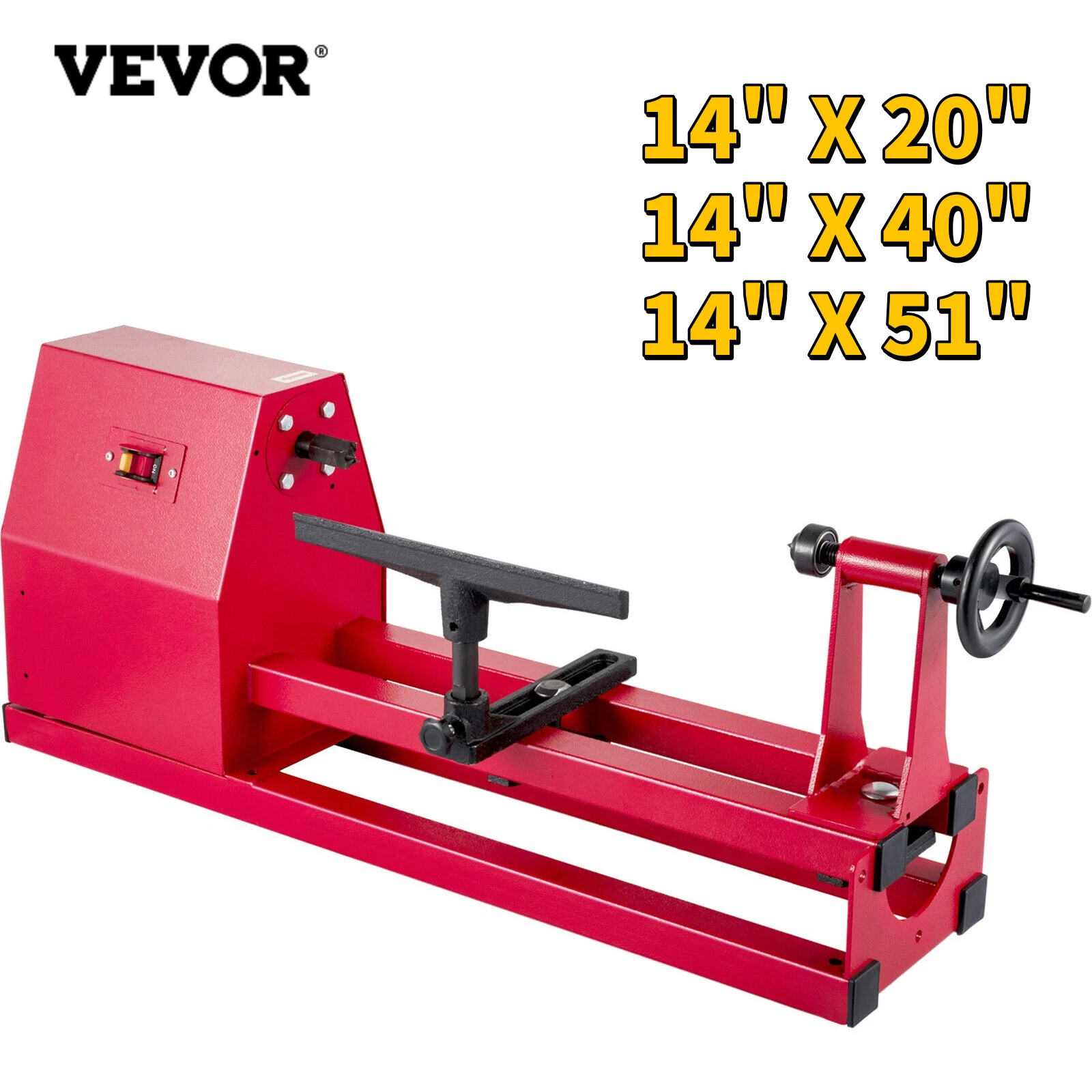 Vevor Wood Turning Lathe 14" X 20" / 14" X 40" / 14" × 51" Perfect For
