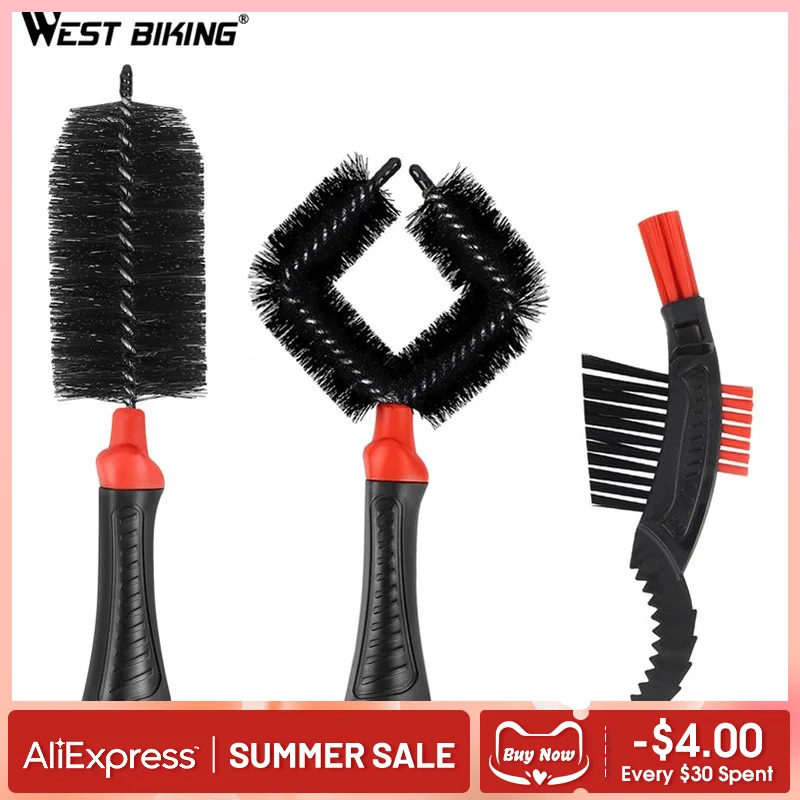 West Biking Bicycle Chain Cleaner Scrubber Bike Cleaning Brush For Hub