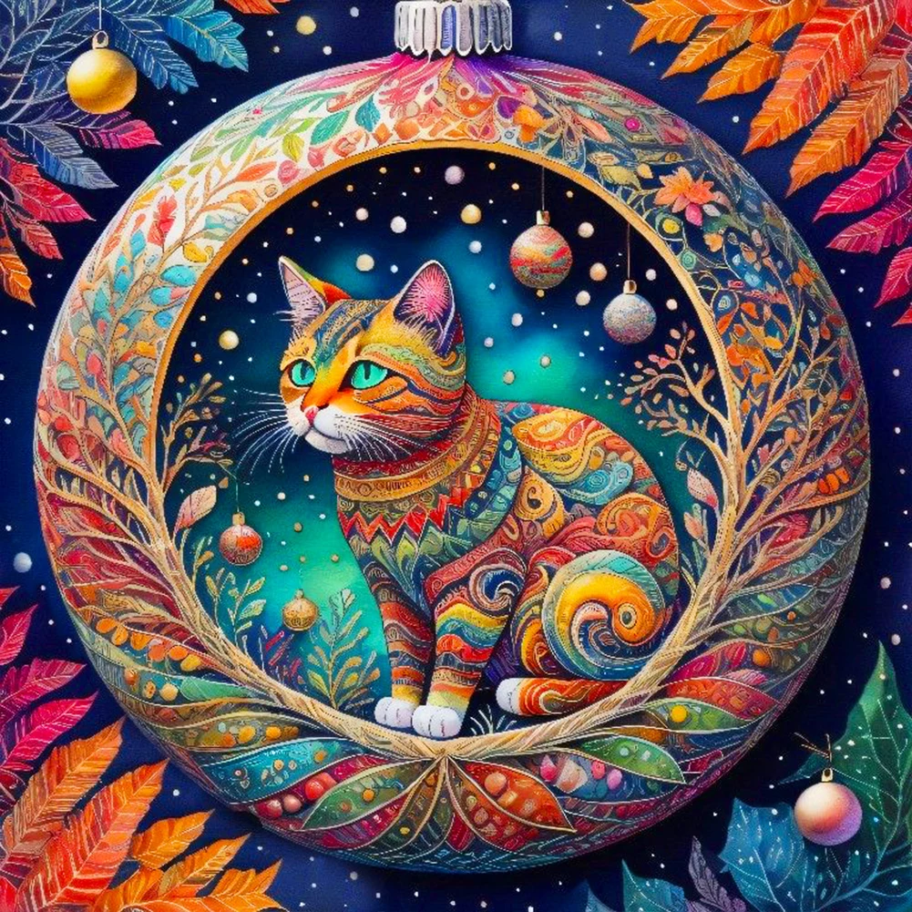 Candy Cat - Full Round - Diamond Painting (30*30cm)