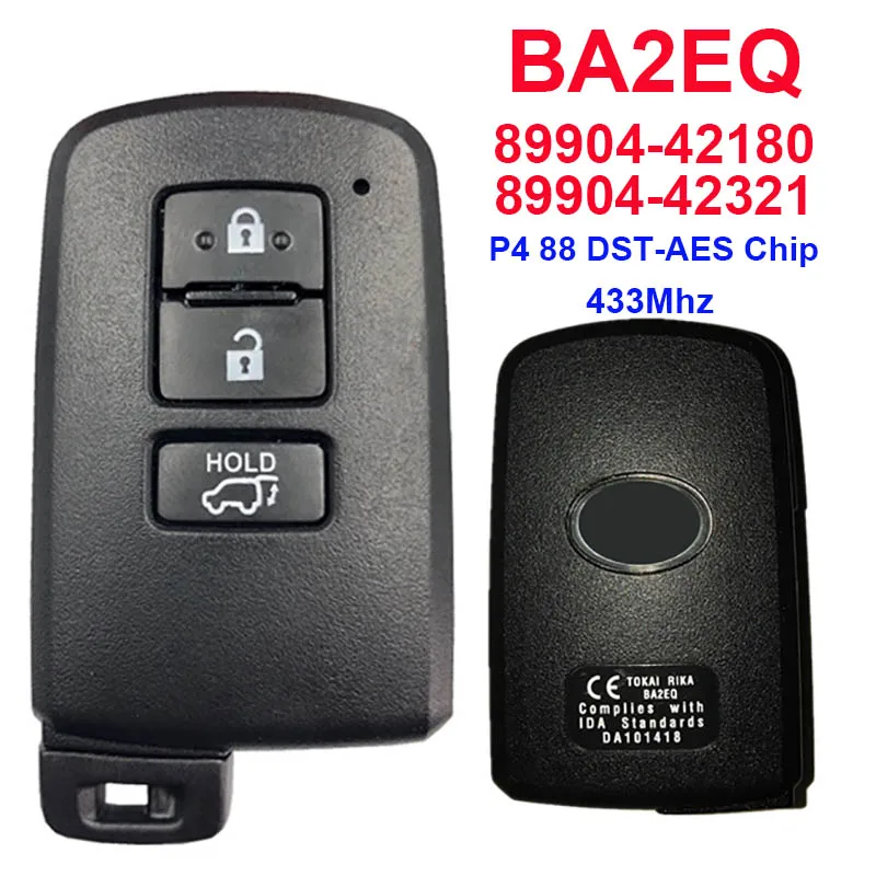 

Умный ключ CN007087 с 3 кнопками для Toyota Rav4 BA2EQ P1 88