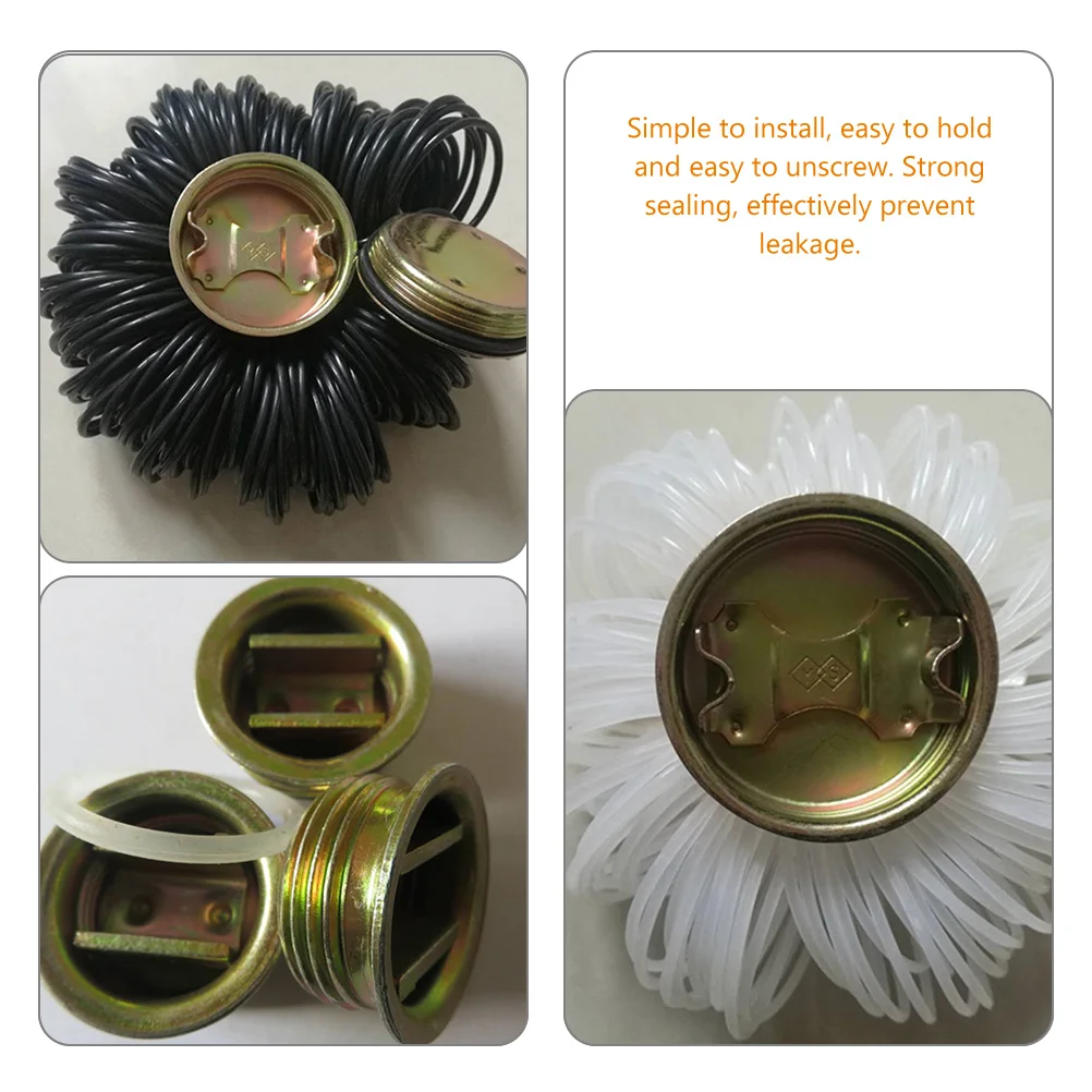 12Pcs Oil Drum Lid Iron Barrel Plug Drum Bung Caps Oil Caps Sealing Cover Water Barrel Cap Material Handling Tools Lifting