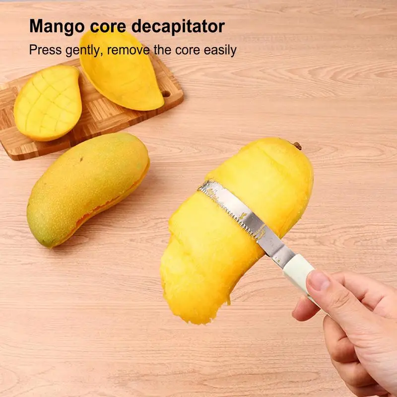 Mango Peeler 3pcs Fruit Pit Remover Cutter Tool set Fruit Slicer Pitter Mango Kernel Remover for Household Home Restaurant