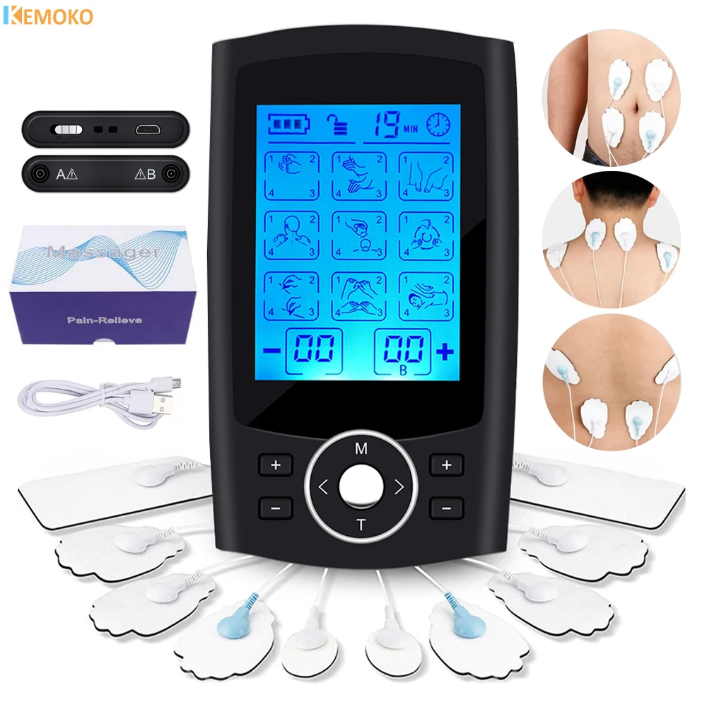 Tens Muscle Unit Stimulator 36 Modalità Electric Ems Agopuntura Massaggio Completo Del Corpo Sollievo Dal Dolore Muscolare Rilassamento Elettrostimola
