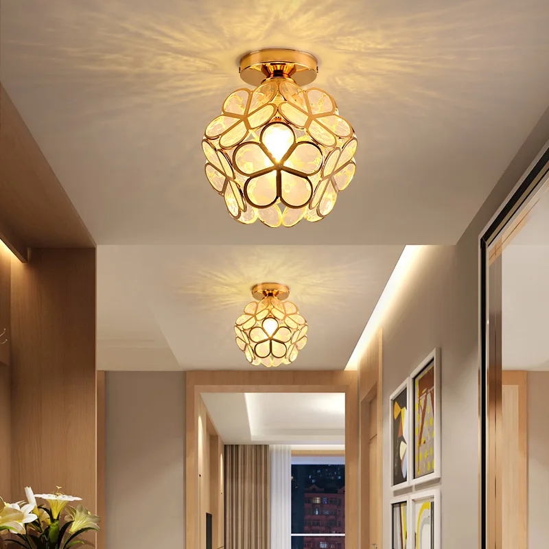 Nordic Modern LED Ceiling Lights Lamp Acrylic Petal Flats Loft Study Aisle Corridor Balcony Chandelier Indoor Lighting lustre