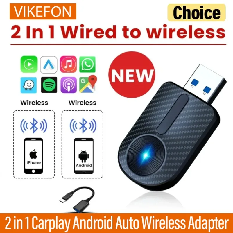 VIKEFON CarPlay Adapter Wireless 5Ghz WiFi