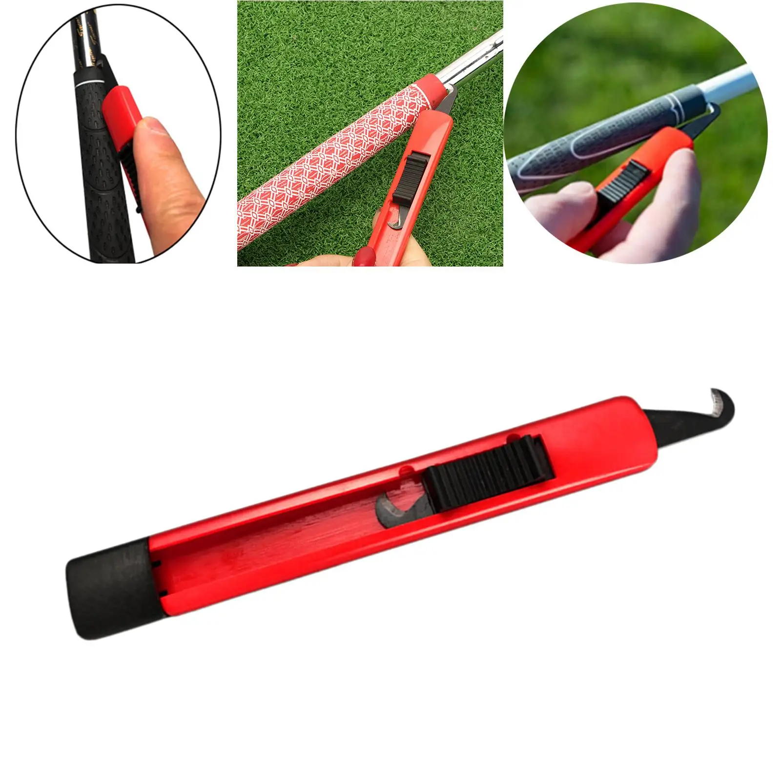 

Portable Golf Grip Hook Blade w/ Comfortable Grip Clubs Remover Regrip Tool