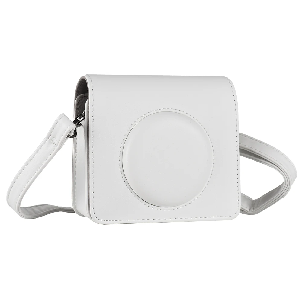 Portable Instant Camera Bag Camera Case Retro Style PU Leather Carrying Case for Kodak C300R/ Mini Shot 3 with Shoulder Strap