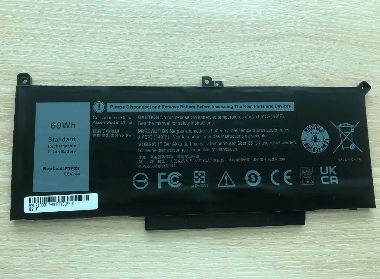 Bateria do Portátil Dell Dell Latitude 7280 7290 7380 7390 7480 7490 7300 E7280 E7480 E7490 F3ygt P73g - Imagem 5
