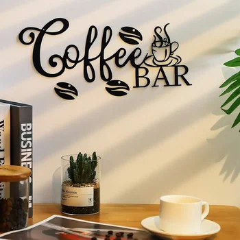Rustic Metal Coffee Bar Sign 1